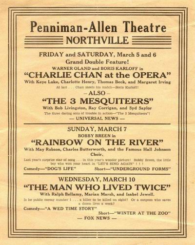 P & A Theatre - Old Ad 1936 From Paul